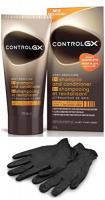 Bundle - Just for Men Control GX Grey Reducing Shampoo, 5 Fluid Ounce Plus Mess and Stain Free Latex