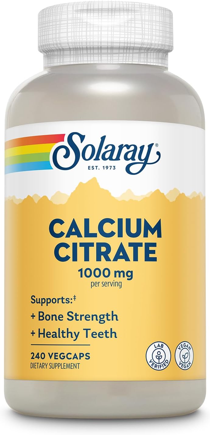 Solaray - Calcium Citrate Complex, 1000 mg, 240 capsules