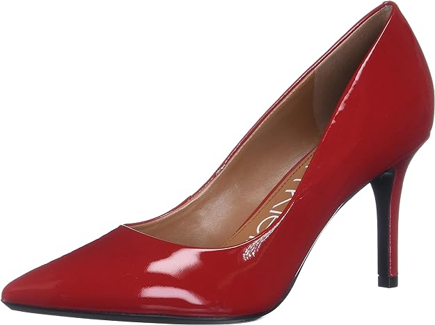 Calvin Klein Women's Gayle Pump Red Patent, Red Pa&hellip;