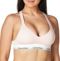 Calvin Klein Women's Modern Cotton Lightly Lined Wireless Bralette - Nymph's Thigh