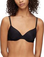 Calvin Klein Women's Sheer Marquisette Lightly Lined Demi Bra - Black