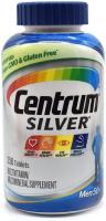 Centrum Silver Gluten Free Non-GMO for Men's Heart, Eye, Brain & Muscle Multivitamins -  250 tab