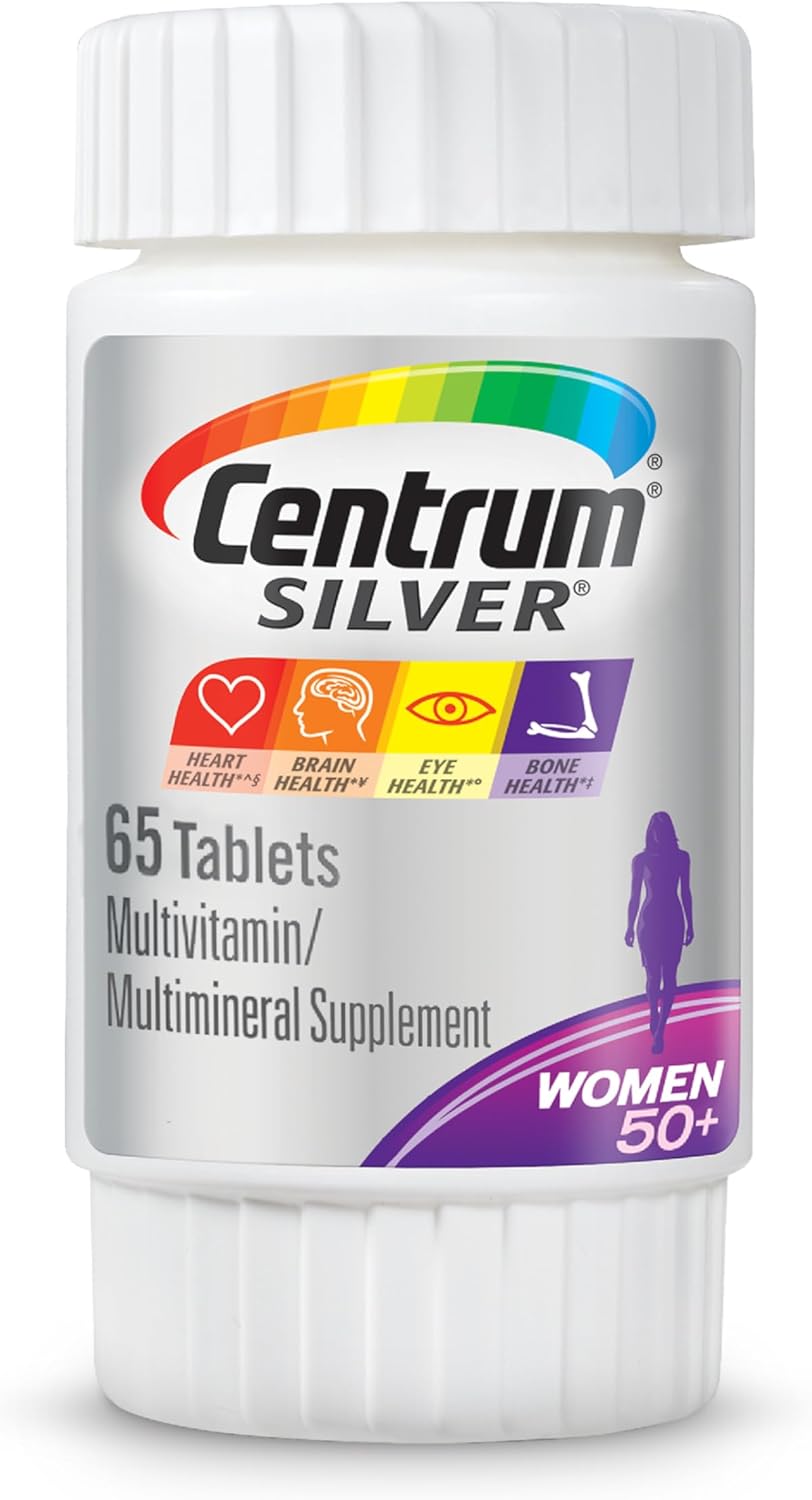 Centrum Silver Multivitamin for Women 50 Plus, Multivitamin/Multimineral Supplement with Vitamin D3,