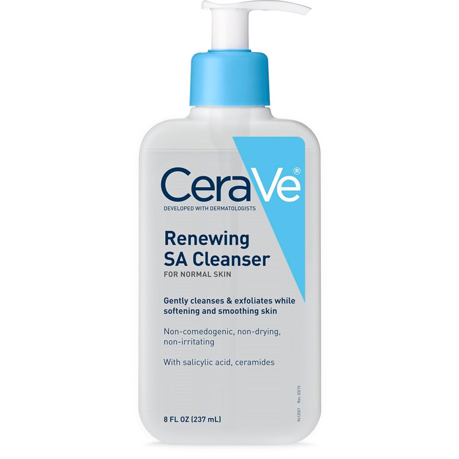 CeraVe SA Cleanser | Salicylic Acid Cleanser with Hyaluronic Acid, Niacinamide & Ceramides| BHA 