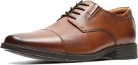 Clarks Men's Tilden Cap Oxford, Size 8 - Dark Tan 