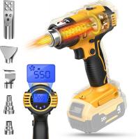 LIVOWALNY 350W Cordless Heat Gun with LCD Display 