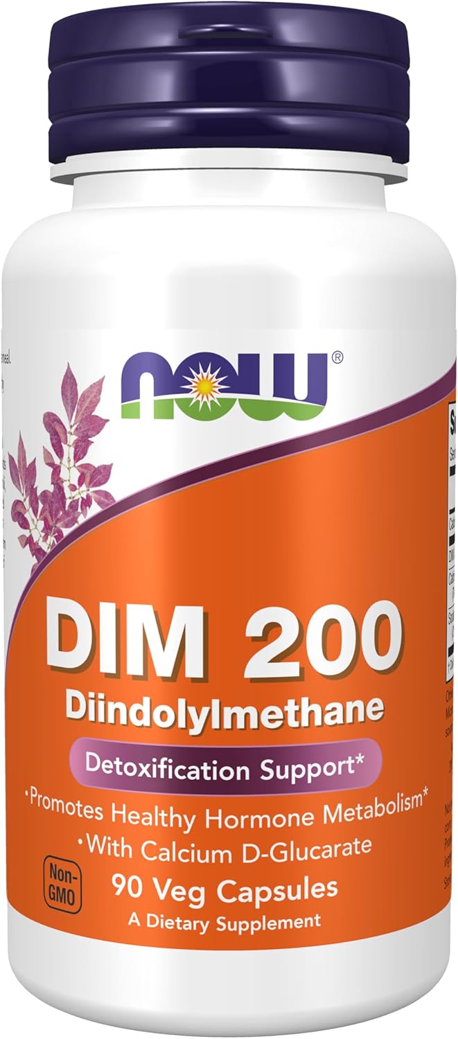NOW Foods DIM 200 with Calcium D-Glucarate - 90 Ve