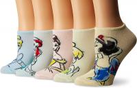 Disney Frozen Women's 5 Pack No Show Socks - (Blue