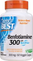 Doctor's Best Benfotiamine 300mg with BenfoPure Helps Maintain Bl