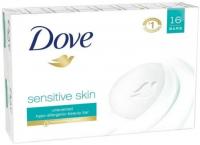 Dove Beauty Bar, Sensitive Skin 4 oz, 16 Bar Sensitive Skin 8 Bar (Pack of 2)