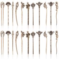 Duufin 22 Pieces Hair Sticks Vintage Chinese Hair Chopstick Retro Hair Fork for Women - Bronze