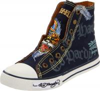 Ed Hardy Women's High-rise Canvas Shoes - (Navy Blue, 8)