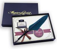 Featty Gift Cool Stationery Set Feather Dip Pen Qu