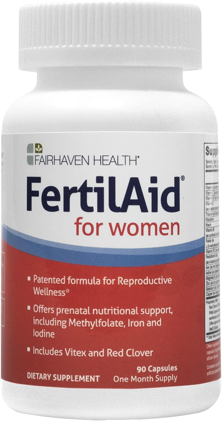 Fairhaven Health FertilAid for Women | Prenatal Multivitamin Fertility Supplements with Vitex & 
