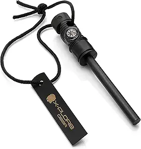 X-Plore Gear Firestarter - 3-In-1 Survival Multifu