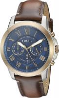 Fossil Men s FS5150 Grant Chronograph Dark Brown L