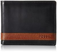 Fossil Men's Quinn Leather Bifold Wallet - Black F