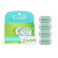 Gillette Venus Extra Smooth Razor Blade Refills for Women's Close and Smooth Shave - 4 Count