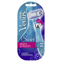 Gillette Venus Extra Smooth Swirl Blue Razor for Women - 1 Handle + 2 Refills