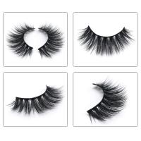 Handmade Reusable Mink Luxurious Wispy Natural Cross Thick Long False Eyelashes Pack of 15 -0.81oz (