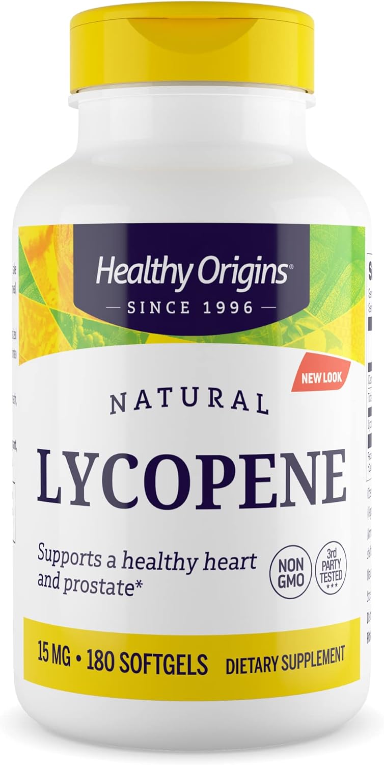 Healthy Origins LYC-O-Mato Lycopene (Non-GMO) 15 mg - 180 Softgels