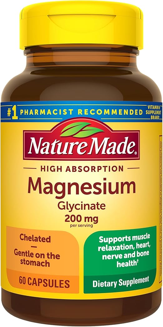 Nature Made Magnesium Glycinate 200 mg per Serving
