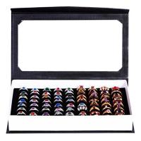 High-grade 72 Slot Ring Box Velvet Jewelry Ring Di