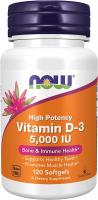 NOW Supplements Vitamin D-3 5000 IU for Structural