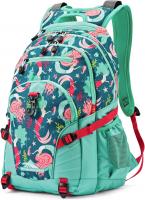 High Sierra Loop-Backpack, School, Travel, or Work Bookbag with tablet-sleeve, Mermaid, One Size