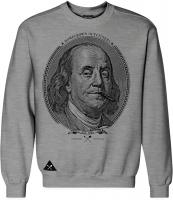 HomeGrown Outfitters Men s Benjamin Stanklin T-Shirt XL Heather Gray