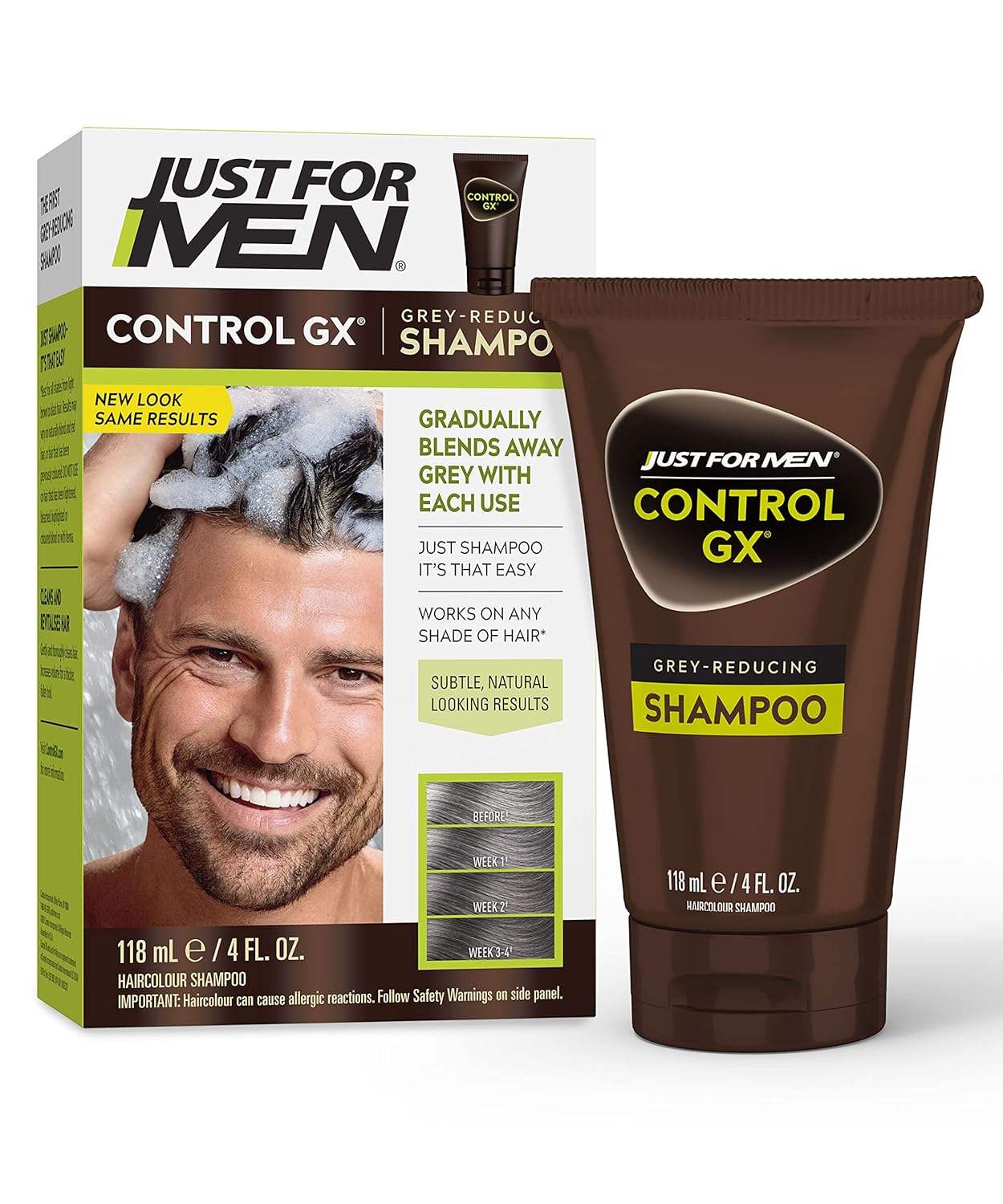 Just For Men Control GX Grey Reducing Shampoo, Gra
