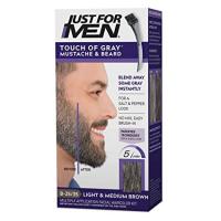 Just For Men Touch of Gray Beard Color - Light Medium Brown (B-25/35) | Natural Salt & Pepper Lo