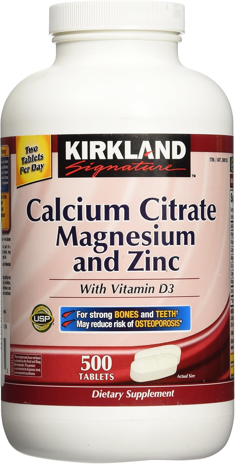 Kirkland Signature Calcium Citrate 500mg (500 Tabl