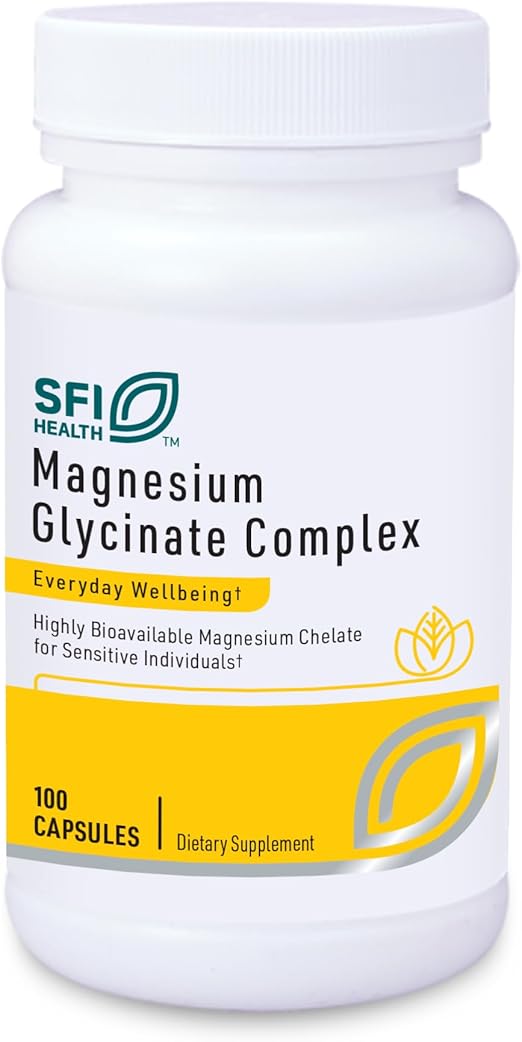 Klaire Labs Magnesium Glycinate Capsules, 100 mg, 