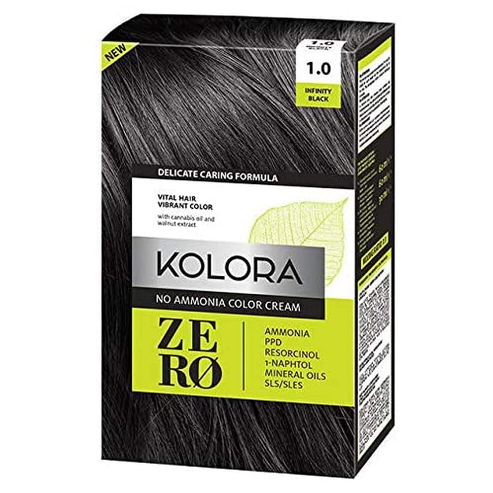 KOLORA ZERO No Ammonia Hair Dye Infinity Black - K