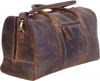 KomalC Genuine Leather Travel Duffel Bag for Men a