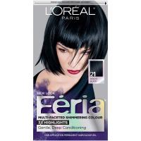 L'Oreal Paris Feria Multi-Faceted Shimmering Permanent Hair Color, 21 Starry Night, Pack of 1, Hair 