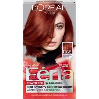 L'Oreal Paris Feria Multi-Faceted Shimmering Permanent Hair Color, R68 - Ruby Rush - 7.1 Fl.Oz (210g
