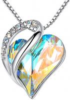 Leafael Infinity Love Heart Pendant Necklace with 