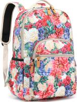 Leaper Water-resistant Floral School Backpack Trav