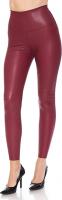 Leggings Depot Women's High Waist Comfy Faux Leather Leggings Tights Stretchy Pleather Pants - Yoga 