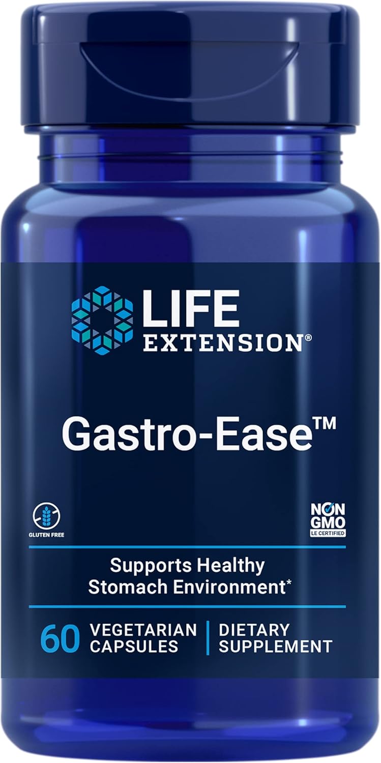 Life Extension Gastro-Ease™, 60 Vegetarian Capsu&hellip;
