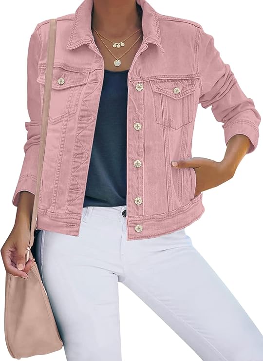 Luvamia Women's Stretch Fitted Denim Jacket - Basi