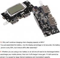 MakerFocus 4pcs, Power Bank PCB Module Board, Dual