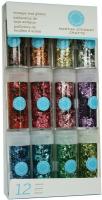 Martha Stewart Crafts Iridescent Glitter Vintage Leaf Glitter, 12-Pack - 7.2 Oz (204g)