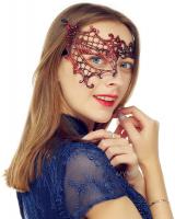 Masquerade Mask for Women Venetian Lace Eye Mask For Party Prom Ball Costume Mardi Gras- Half Face R