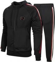 Men's Hooded Athletic Tracksuit Casual Full Zip Jo