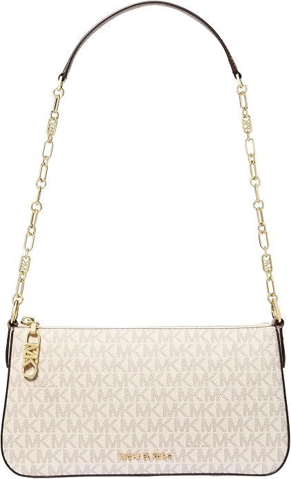 Michael Kors Empire Medium Chain Pouchette - Vanil&hellip;
