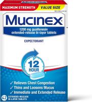 Mucinex 12 Hour Relief Tablets for Chest Congestio