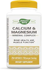 Nature s Way Calcium and Magnesium, 250 Capsules